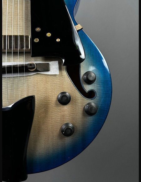 Ibanez AFC155 -JBB Jet Blue Burst Chitarra Semiacustica