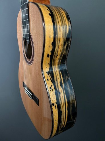 Prudencio Saez Muixeranga C Top Cedro Fasce/Fondo Ebano Bianco Chitarra Classica