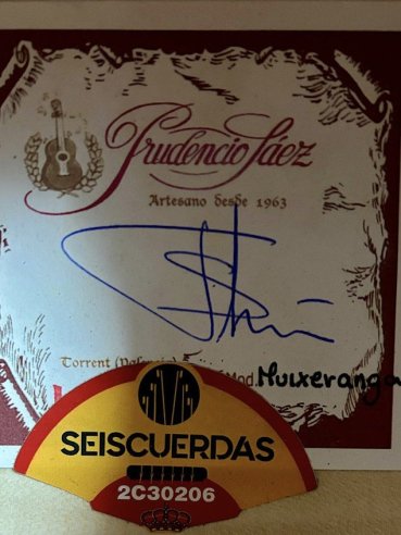 Prudencio Saez Muixeranga C Top Cedro Fasce/Fondo Ebano Bianco Chitarra Classica