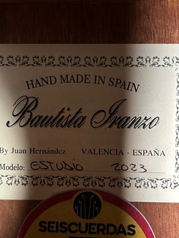 Bautista Iranzo Estudio C Cedro Mongoy Chitarra Classica