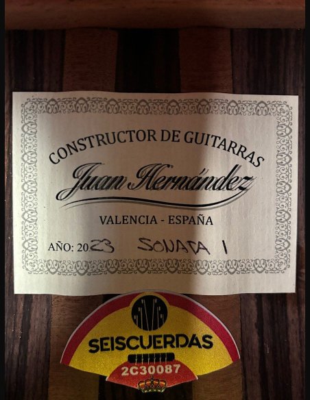 Juan Hernandez Sonata I A Abete Wenge Solid Chitarra Classica