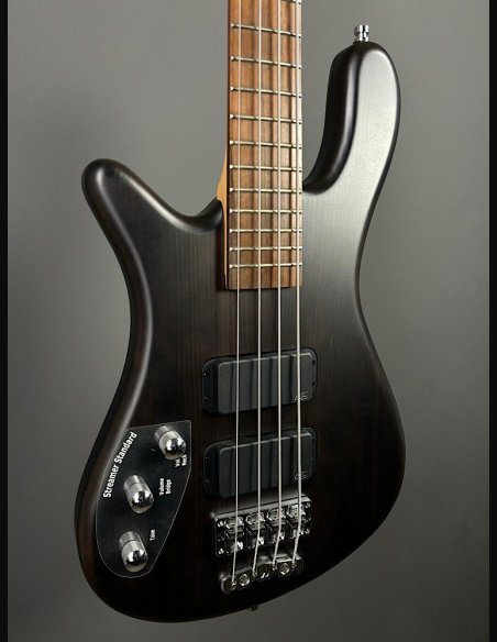 Warwick Rockbass Streamer Standard 2HB Black OMC Chorme Left 4 Corde