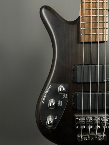 Warwick Rockbass Streamer Standard 2HB Black OMC Chorme Left 4 Corde