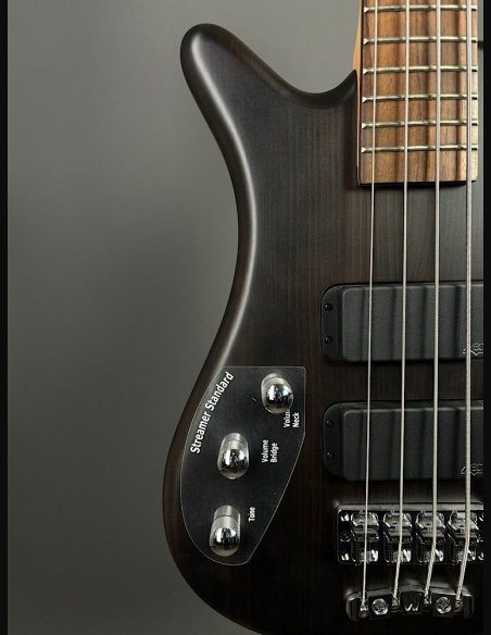 Warwick Rockbass Streamer Standard 2HB Black OMC Chorme Left 4 Corde