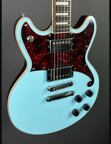 D'Angelico Premier Brighton Sky Blue Chitarra Elettrica Solid Body