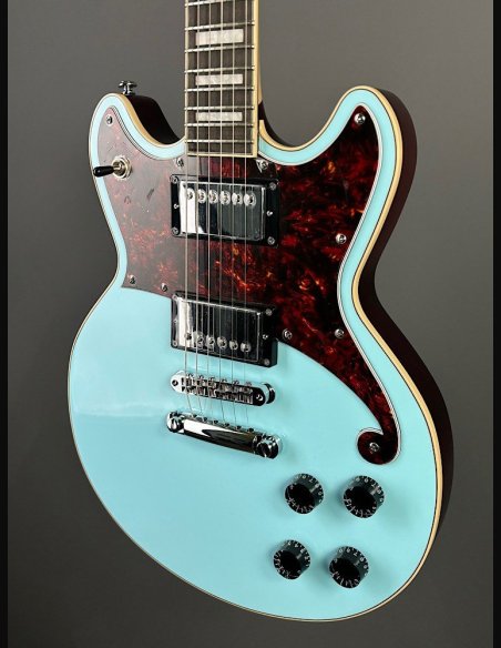 D'Angelico Premier Brighton Sky Blue Chitarra Elettrica Solid Body
