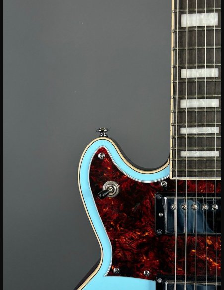 D'Angelico Premier Brighton Sky Blue Chitarra Elettrica Solid Body