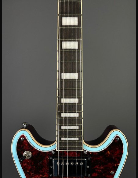 D'Angelico Premier Brighton Sky Blue Chitarra Elettrica Solid Body