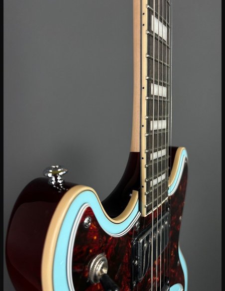 D'Angelico Premier Brighton Sky Blue Chitarra Elettrica Solid Body