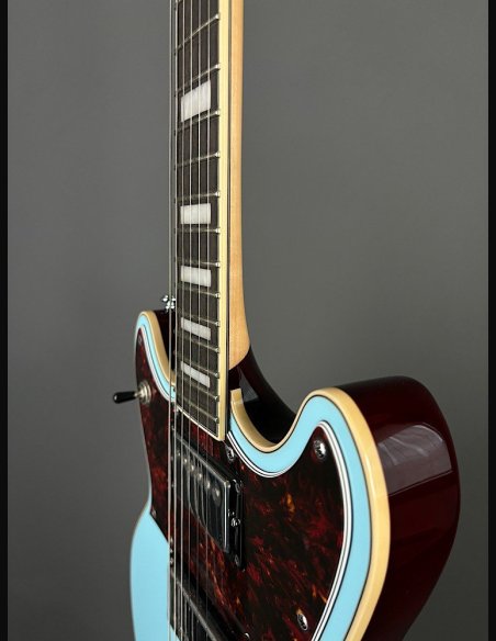 D'Angelico Premier Brighton Sky Blue Chitarra Elettrica Solid Body