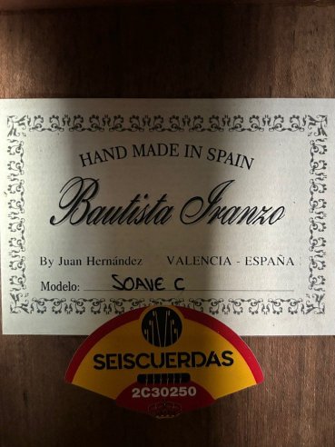 Bautista Iranzo Soave C Cedro Mongoy Chitarra Classica