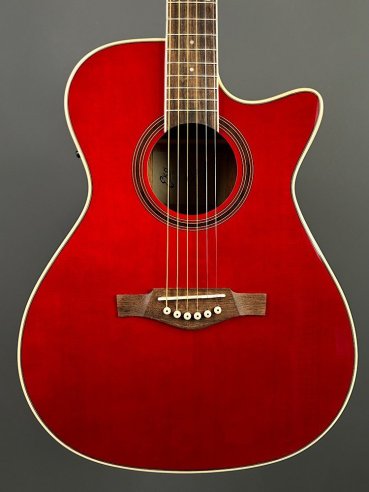 Eko NXT A100CE See Through Red Chitarra Folk Elettrificata