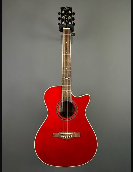 Eko NXT A100CE See Through Red Chitarra Folk Elettrificata