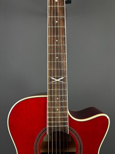 Eko NXT A100CE See Through Red Chitarra Folk Elettrificata