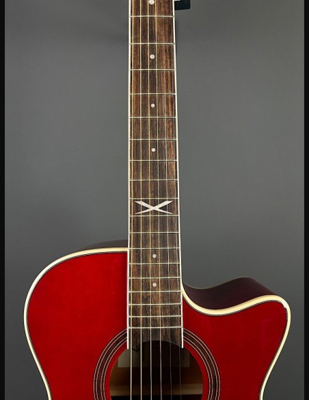 Eko NXT A100CE See Through Red Chitarra Folk Elettrificata