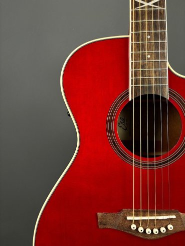 Eko NXT A100CE See Through Red Chitarra Folk Elettrificata