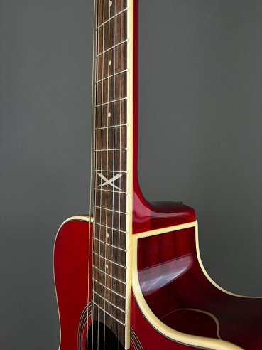 Eko NXT A100CE See Through Red Chitarra Folk Elettrificata