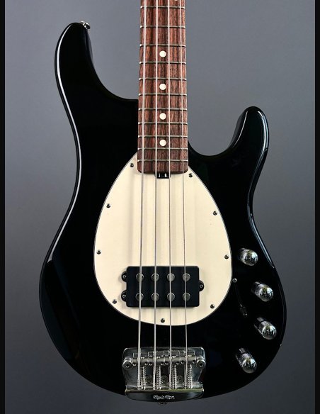 Music Man Sterling Black Rosewood Fingerboard White Pickguard