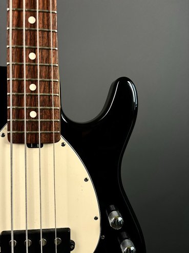 Music Man Sterling Black Rosewood Fingerboard White Pickguard