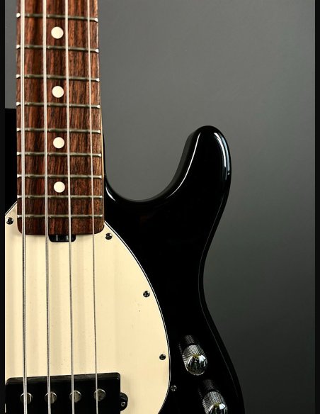 Music Man Sterling Black Rosewood Fingerboard White Pickguard