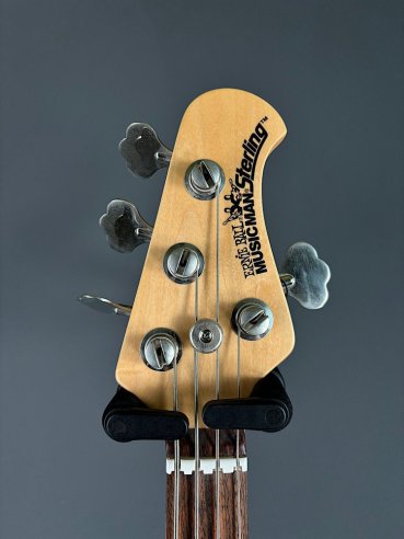 Music Man Sterling Black Rosewood Fingerboard White Pickguard