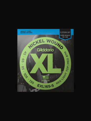 D'Addario EXL165-5 45-135 Muta Corde Basso Elettrico