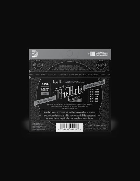 D'Addario EJ30 Normal Muta Corde Chitarra Classica