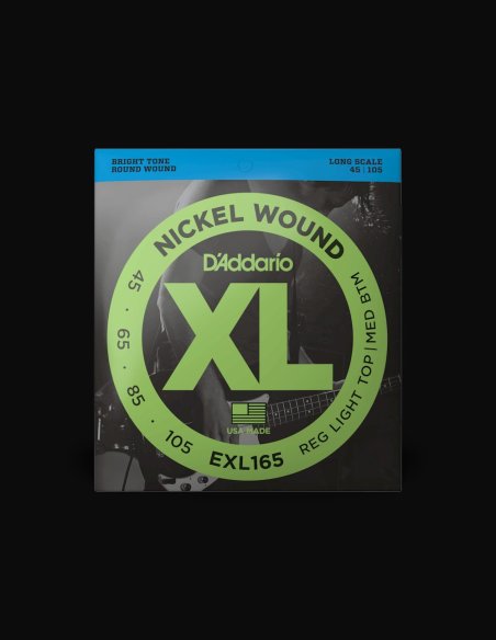 D'Addario EXL165 45-105 Muta Corde Basso Elettrico