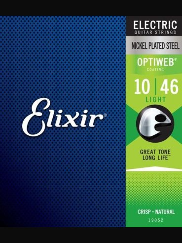 Elixir 19052 Light Optiweb 010-046 Muta Corde Ch El Coating