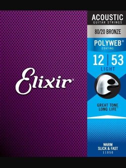 Elixir 11050 Bronze Polyweb Muta 012-053 Chitarra Folk