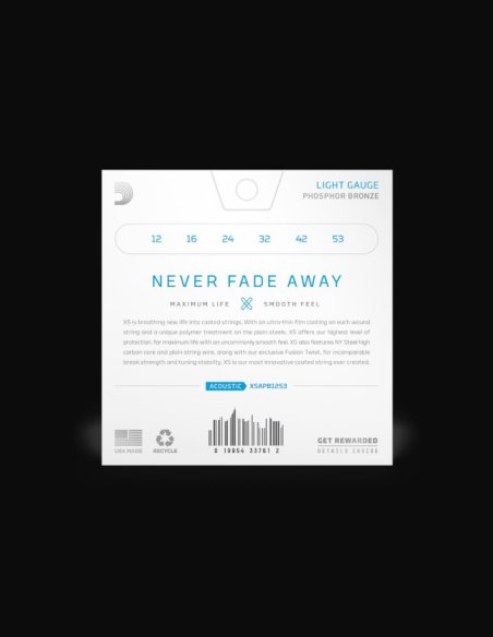 D'Addario XS APB1253 Phosphor Bronze Muta Folk 012-053