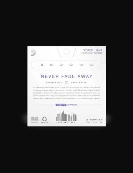 D'Addario XS APB1152 Phosphor Bronze Muta Folk 011-052