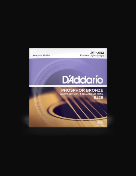 D'Addario EJ26 Phospore Bronze 011-052 Muta Chitarra Folk