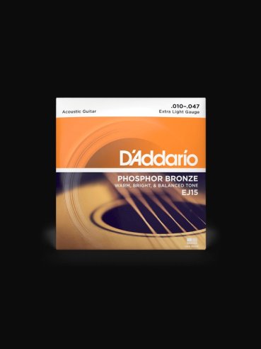 D'Addario EJ15 Phospore Bronze 010-047  Muta Chitarra Folk