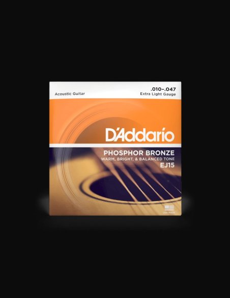 D'Addario EJ15 Phospore Bronze 010-047  Muta Chitarra Folk