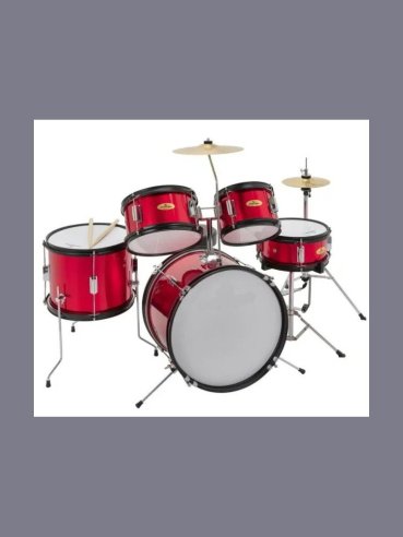 Dr.Beat Junior Red Drums 5pz. c/Harware