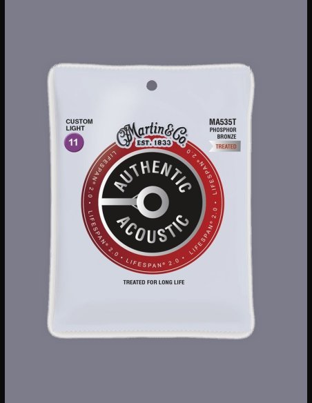 Martin MA535T Treadet Phosphor Bronze 011-052 Muta Corde Chitarra Folk