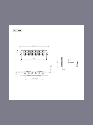 Gotoh GE103B TC Ponte Fisso Cromato
