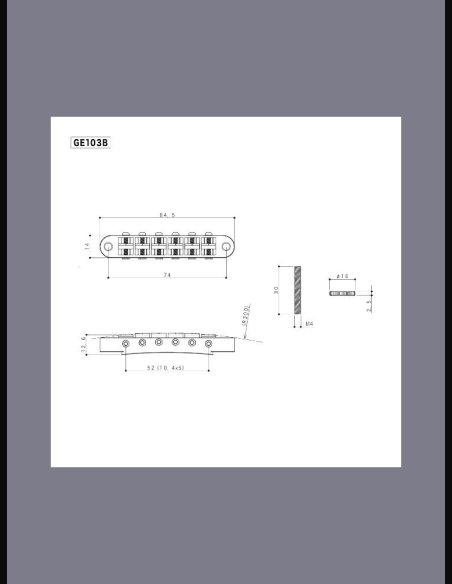 Gotoh GE103B TC Ponte Fisso Cromato