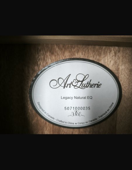 Art & Lutherie Legacy Natural EQ Chitarra Folk Elettrificata