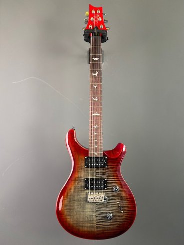PRS SE Custom 24 Charcoal Cherry Burst
