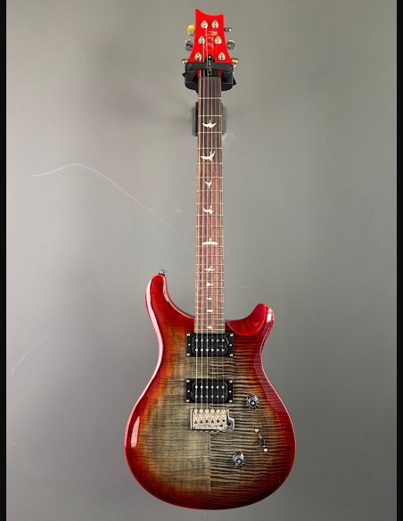 PRS SE Custom 24 Charcoal Cherry Burst