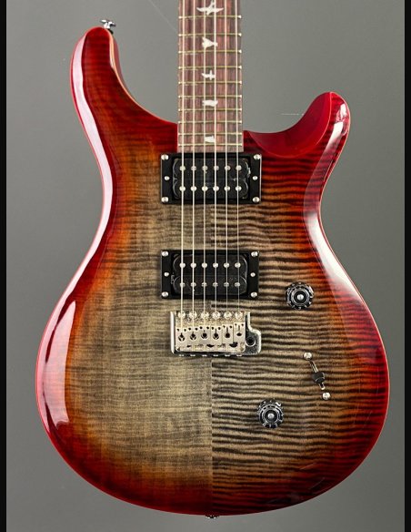 PRS SE Custom 24 Charcoal Cherry Burst