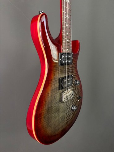 PRS SE Custom 24 Charcoal Cherry Burst