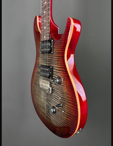 PRS SE Custom 24 Charcoal Cherry Burst