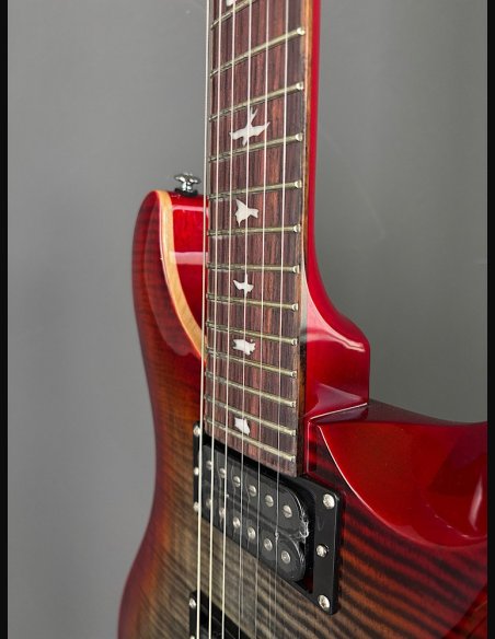 PRS SE Custom 24 Charcoal Cherry Burst