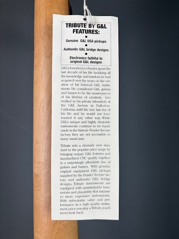 G&L L2000 Tribute Rosewood Fingerboard 3 Color Sunburst 4 Corde