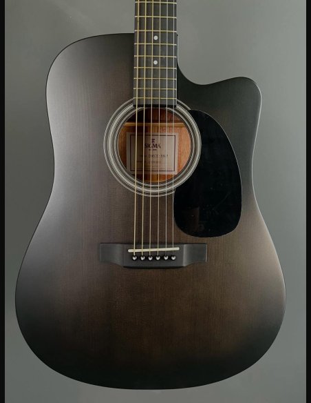 Sigma SE DMCE Black Dreadnought Cutaway