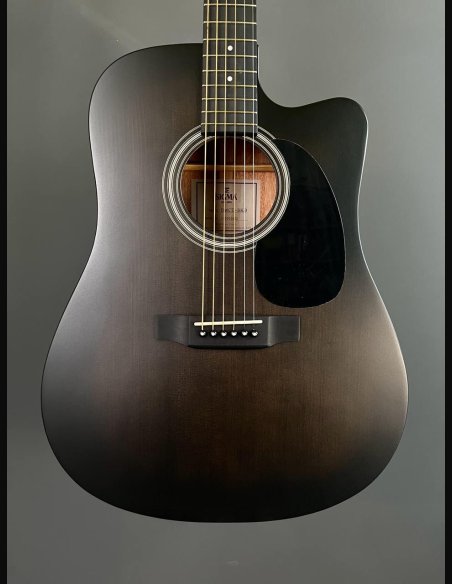 Sigma SE DMCE Black Dreadnought Cutaway