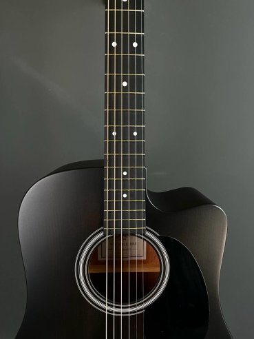 Sigma SE DMCE Black Dreadnought Cutaway